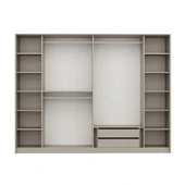 Minar Kale Luxe Soft 6 Kapaklı Mebran+Cam Dolap-Kumtaşı thumbnail 2