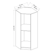 Minar K7042-Kale Köşe Gövde Dore+1 Dore Plus Kapak 210Cm thumbnail 2