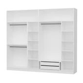 Minar Kale 6 Kapaklı 2 Çek Dolap Ve Yüklük Beyaz thumbnail 7