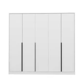 Minar Lara 5 Kapılı Dolap - Beyaz thumbnail 5