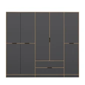 Minar Elina 5 Kapaklı Dolap Dore Antrasit thumbnail 6