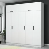 Minar Kale 5 Kapaklı 2 Çek Dolap Ve Yüklük Beyaz thumbnail 2