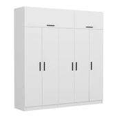 Minar Kale 5 Kapaklı 2 Çek Dolap Ve Yüklük Beyaz thumbnail 3