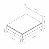 Minar Leonora Baza Başlık  - 160X200 thumbnail 4