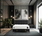 Minar Carine Baza Başlık Yatak Seti - 90X190 thumbnail 1