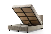 Minar Safir Baza+Başlık 150*200 Pedsiz Yatak Set- Bej - 4