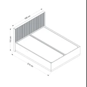 Minar Kale Luxe Soft Baza 160Cm Mbrn-Kumtaşı thumbnail 7