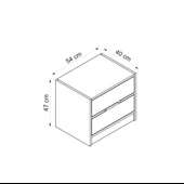 Minar Elina Komodin 2Ç - Dore Antrasit thumbnail 8