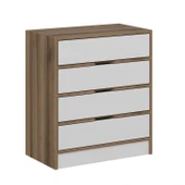 Minar Elina Şifonyer 4Ç - Dore Beyaz thumbnail 4