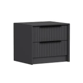 Minar Kale Luxe Soft 2Çek Mebran Komodin-Antrasit - 3