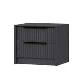 Minar Kale Luxe Soft 2Çek Mebran Komodin-Antrasit - 5