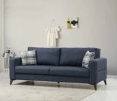 Minar Kristal 3+1 Berjer Koltuk Takım Antr+Bej thumbnail 2