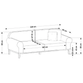 Minar London Koltuk 3Lü Ares Beyaz thumbnail 8