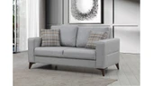 Minar Kristal 2'Li Koltuk Açık Gri thumbnail 1