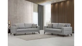 Minar Kristal 3+3 Koltuk Takımı Açık Gri thumbnail 1