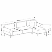 Minar London Sol Köşe Takımı Antrasit thumbnail 8