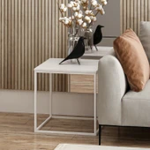 Minar Başak Sehpa Beyaz (Beyaz Ayaklı) thumbnail 3