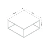 Minar Loni Orta Sehpa Antrasit (Siyah Ayaklı) thumbnail 7