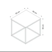 Minar Başak Sehpa Beyaz (Beyaz Ayaklı) thumbnail 7