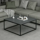 Minar Loni Orta Sehpa Antrasit (Siyah Ayaklı) thumbnail 2