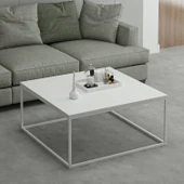 Minar Loni Orta Sehpa Beyaz (Beyaz Ayaklı) thumbnail 1