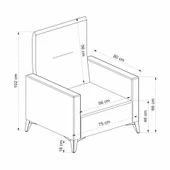 Minar Kr104-Kristal Berjer - Koyu Gri thumbnail 3