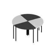 Minar Emma Zigonlu Orta Sehpa Takım-Antr Beyaz thumbnail 5