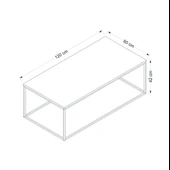 Minar Tiger Orta Sehpa Dore (Siyah Ayaklı) thumbnail 7