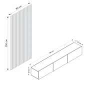 Minar Rigel Tv Dekor Panel Takım-Beyaz thumbnail 8