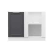 Minar Mutfak Modül Alt 1K1R 105Cm Köşe Dolap Beyaz Mebran C Antrasit thumbnail 1