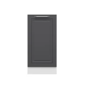 Minar Mutfak Modül Alt 1K1R 40Cm Dolap Beyaz Mebran C Antrasit - 1