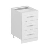 Minar Mutfak Modül Alt 3Ç Nray 50Cm Dolap Beyaz Mebran C Beyaz thumbnail 3