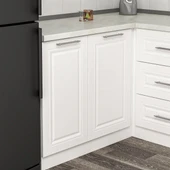 Minar 145Cm Köşe Mutfak Dolabı Beyaz K145-Mcb1 thumbnail 3