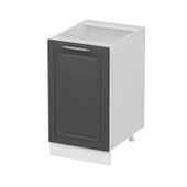 Minar Mutfak Modül Alt 1K1R 45Cm Dolap Beyaz Mebran C Antrasit - 2