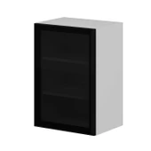 Minar Mutfak Modül Üst 1Dk2R 50Cm Dolap Beyaz Aliminyum Füme Cam - 2