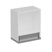 Minar Mutfak Modül Üst 1Dk 60Cm Asp Dolap Beyaz  Mebran C Beyaz - 6