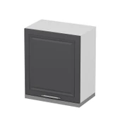 Minar Mutfak Modül Üst 1Dk 60Cm Asp Dolap Beyaz  Mebran C Antrasit thumbnail 2