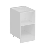 Minar Mutfak Modül Alt 1K1R 45Cm Dolap Beyaz Mebran C Antrasit - 6