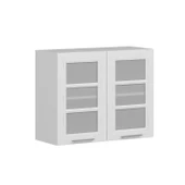 Minar Mutfak Modül Üst 2Dk1R 90Cm Dolap Beyaz Cam Mebran C Beyaz thumbnail 3