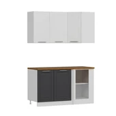 Minar 145Cm Köşe Mutfak Dolabı Beyaz Antrasit K145-Mcba1 thumbnail 4