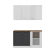 Minar 145Cm Köşe Mutfak Dolabı Beyaz Antrasit K145-Mcba1 thumbnail 5