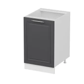 Minar Mutfak Modül Alt 1K1R 50Cm Dolap Beyaz Mebran C Antrasit - 1
