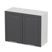 Minar Mutfak Modül Üst 2Dk1R 90Cm Dolap Beyaz Mebran C Antrasit thumbnail 2