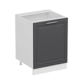 Minar Mutfak Modül Alt 1K1R 60Cm Dolap Beyaz Mebran C Antrasit - 3