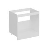 Minar Mutfak Modül Alt 2K 80Cm Evye Dolap Beyaz Mebran C Antrasit thumbnail 6