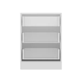 Minar Mutfak Modül Alt 3Ç Nray 60Cm Dolap Beyaz Mebran C Antrasit thumbnail 4