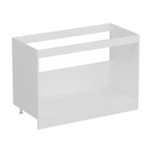 Minar Mutfak Modül Alt 2K 120Cm Evye Dolap Beyaz Mebran C Antrasit thumbnail 6