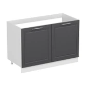 Minar Mutfak Modül Alt 2K 120Cm Evye Dolap Beyaz Mebran C Antrasit thumbnail 3