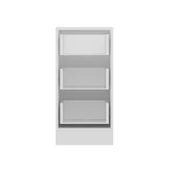 Minar Mutfak Modül Alt 3Ç Nray 40Cm Dolap Beyaz Mebran C Beyaz thumbnail 4