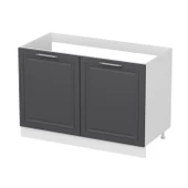 Minar Mutfak Modül Alt 2K 120Cm Evye Dolap Beyaz Mebran C Antrasit thumbnail 2